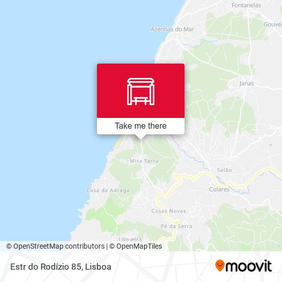 Estr do Rodízio 85 map