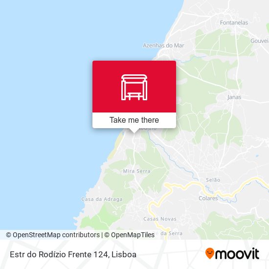 Estr do Rodízio Frente 124 map