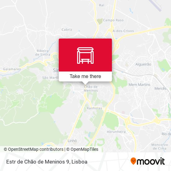 Estr de Chão de Meninos 9 map