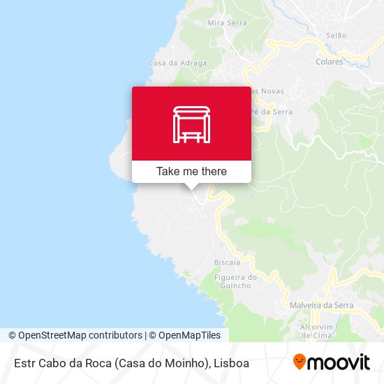 Estr Cabo da Roca (Casa do Moinho) mapa