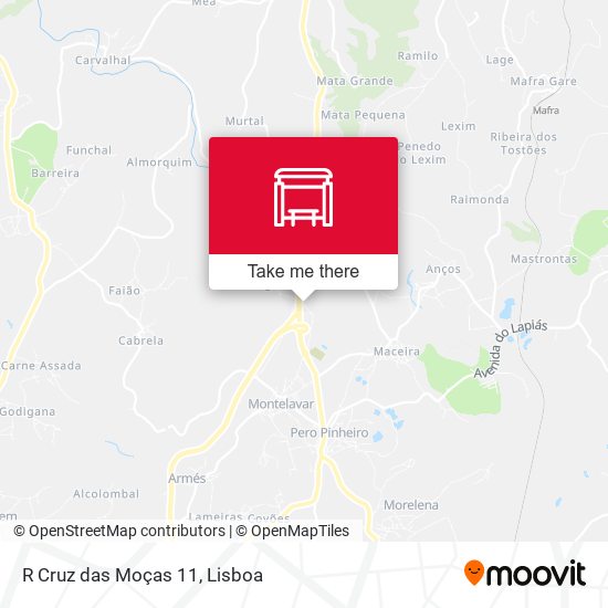 R Cruz das Moças 11 mapa