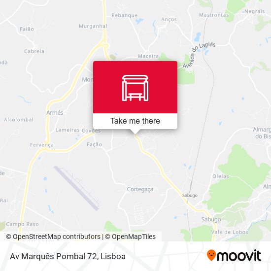 Av Marquês Pombal 72 mapa