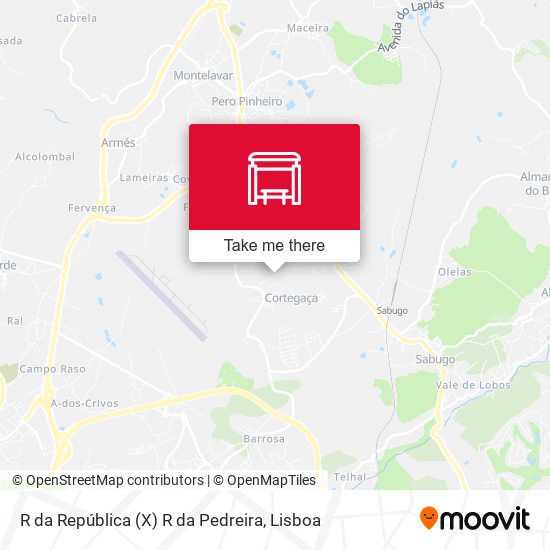 R da República (X) R da Pedreira map