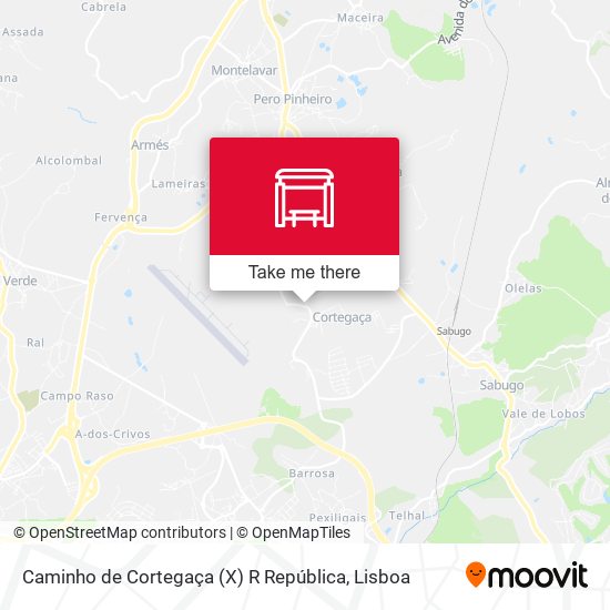 Caminho de Cortegaça (X) R República map