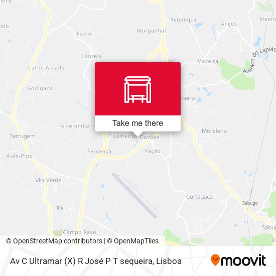 Av C Ultramar (X) R José P T sequeira map