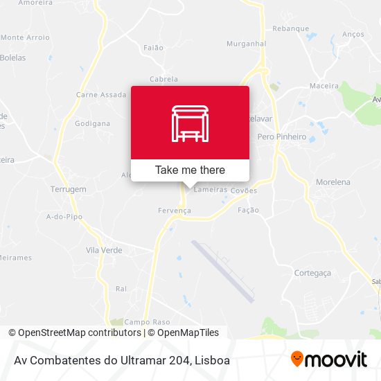 Av Combatentes do Ultramar 204 map