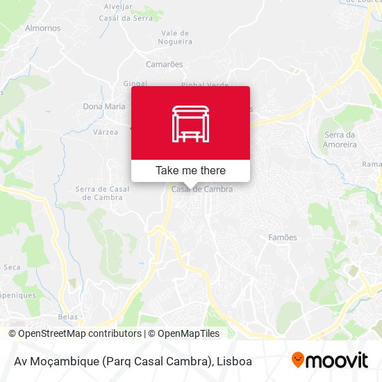 Av Moçambique (Parq Casal Cambra) map