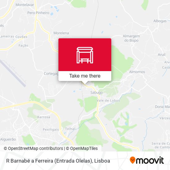 R Barnabé a Ferreira (Entrada Olelas) map