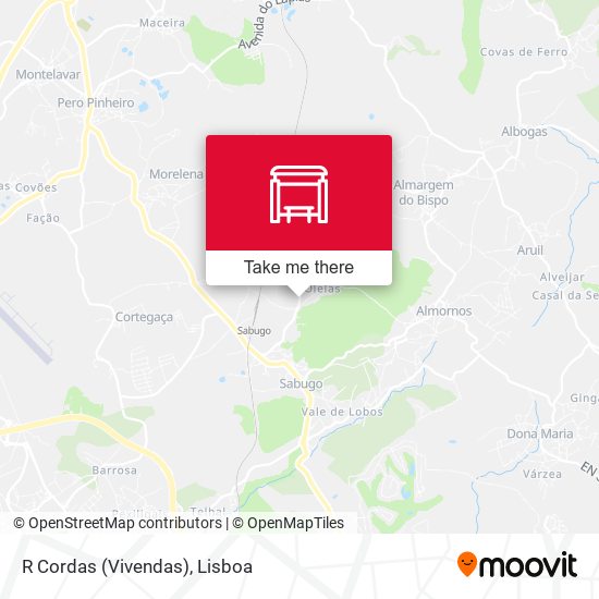 R Cordas (Vivendas) mapa