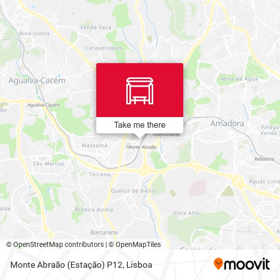 Monte Abraão (Estação) P12 map