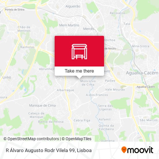 R Álvaro Augusto Rodr Vilela 99 map