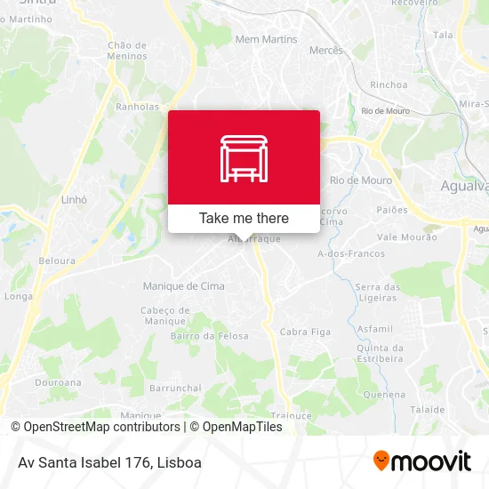 Av Santa Isabel 176 map