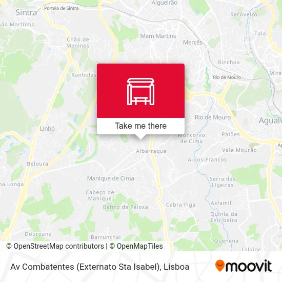 Av Combatentes (Externato Sta Isabel) map