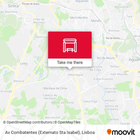 Av Combatentes (Externato Sta Isabel) map