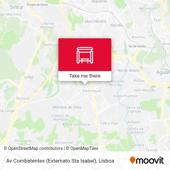 Av Combatentes (Externato Sta Isabel) map