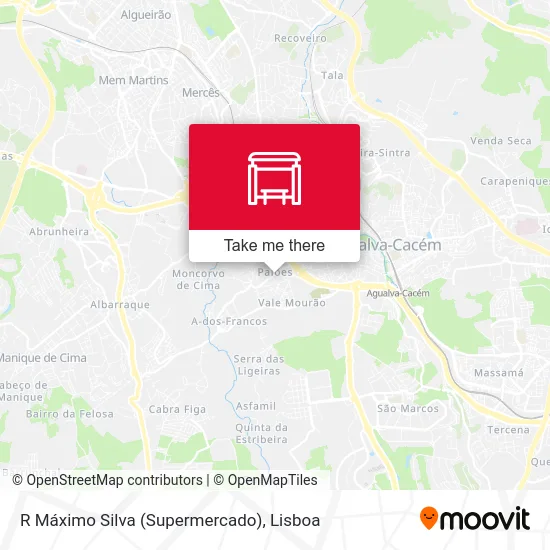 R Máximo Silva (Supermercado) map