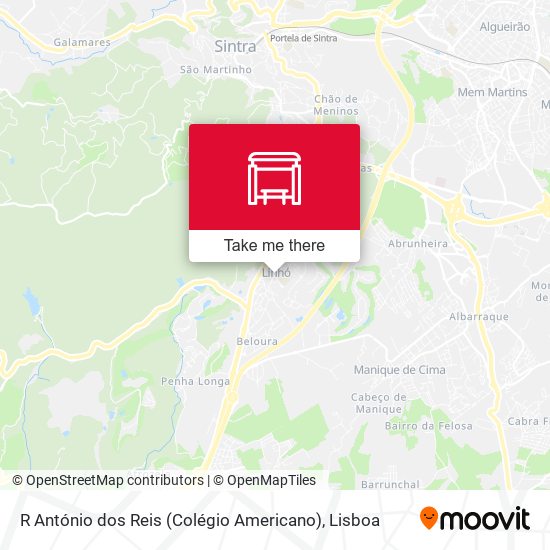 R António dos Reis (Colégio Americano) map