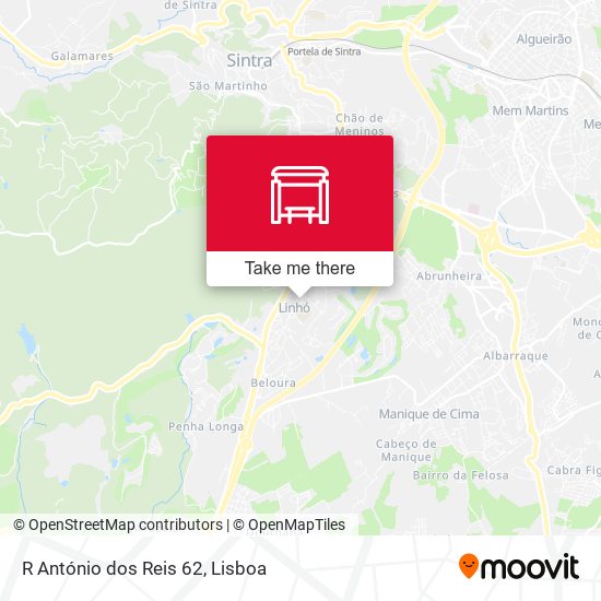 R António dos Reis 62 map