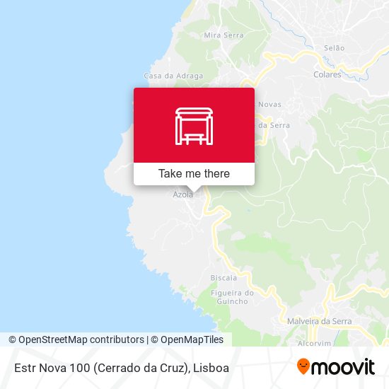 Estr Nova 100 (Cerrado da Cruz) mapa