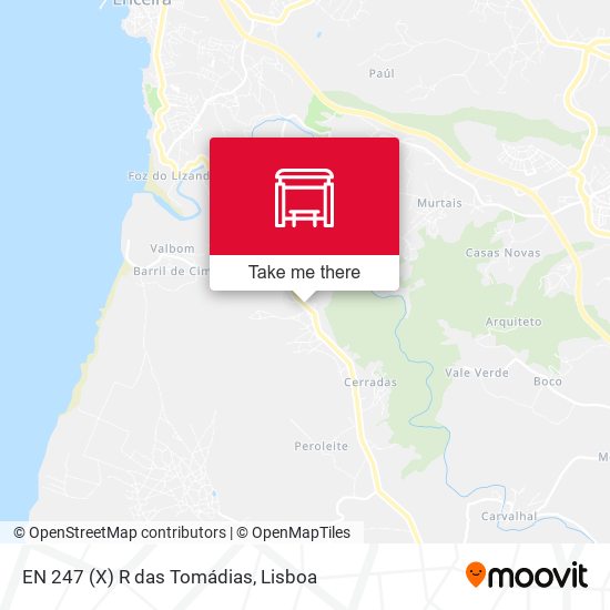 EN 247 (X) R das Tomádias mapa
