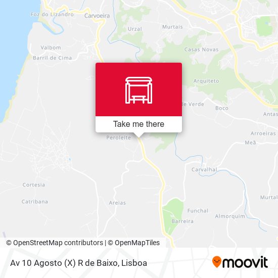 Av 10 Agosto (X) R de Baixo map
