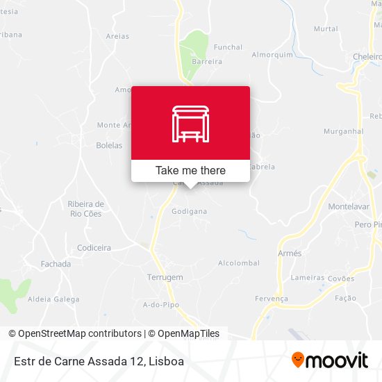 Estr de Carne Assada 12 map