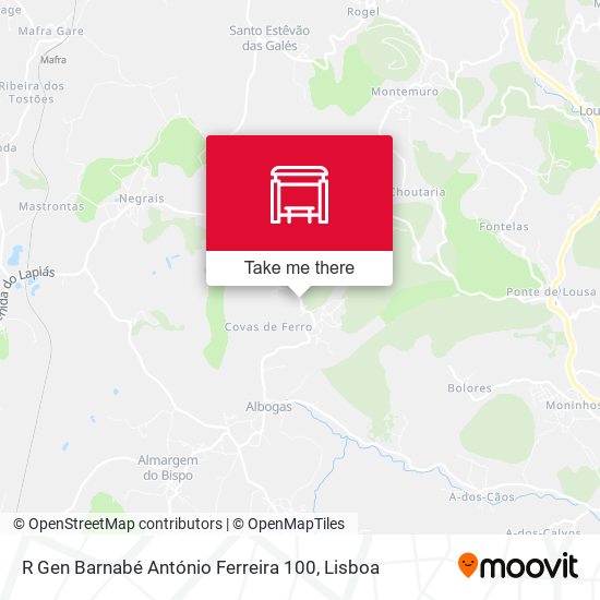 R Gen Barnabé António Ferreira 100 map