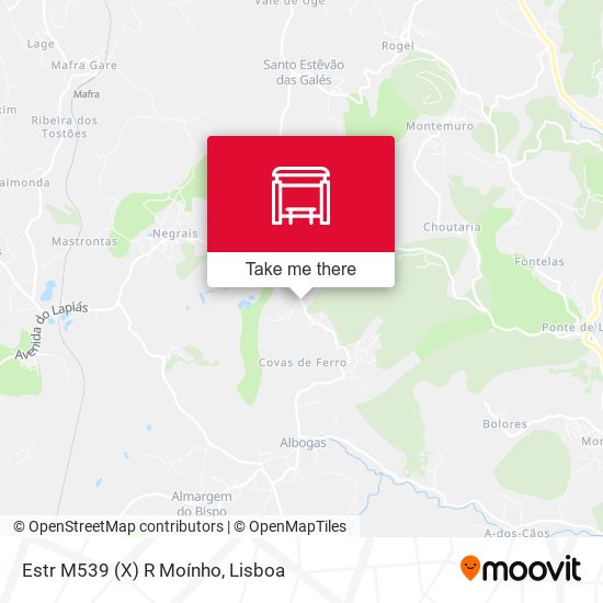Estr M539 (X) R Moínho map