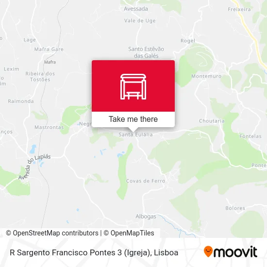 R Sargento Francisco Pontes 3 (Igreja) map