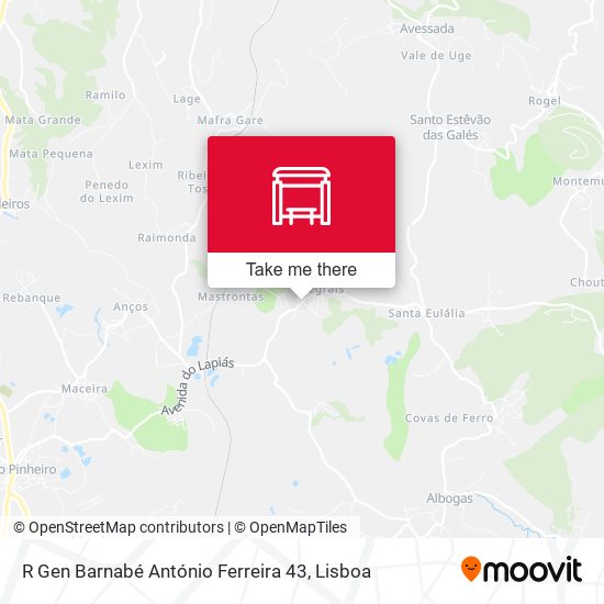 R Gen Barnabé António Ferreira 43 map