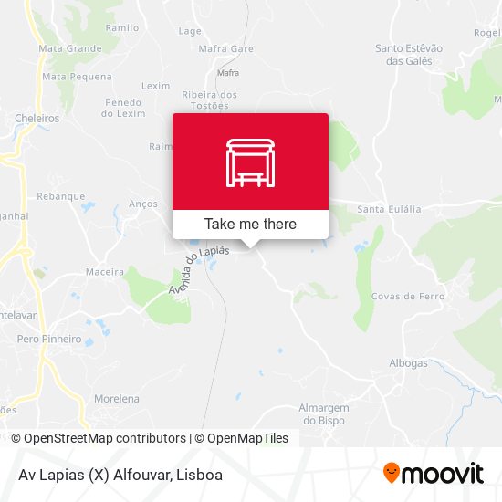 Av Lapias (X) Alfouvar mapa