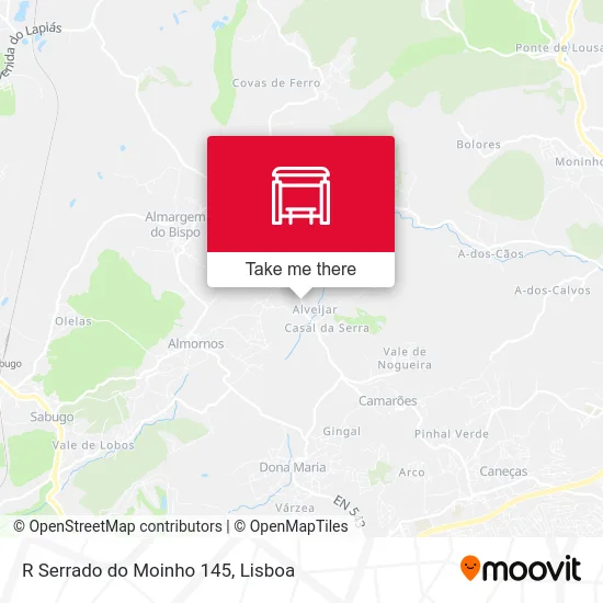 R Serrado do Moinho 145 map