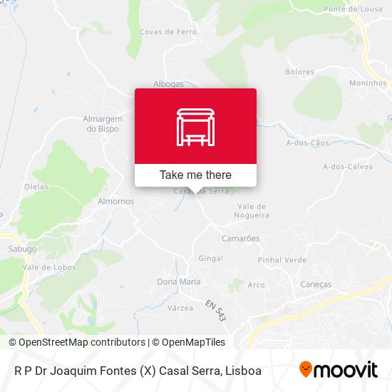R P Dr Joaquim Fontes (X) Casal Serra map