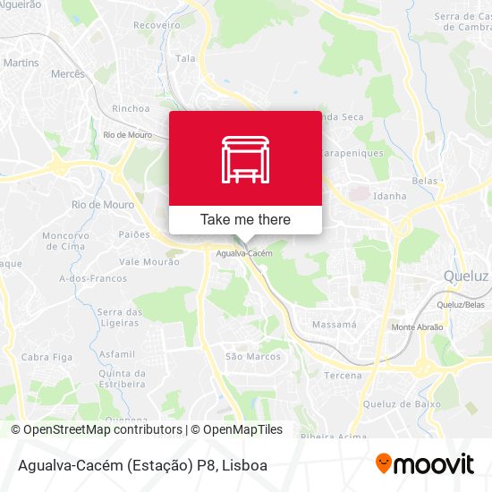 Agualva-Cacém (Estação) P8 mapa
