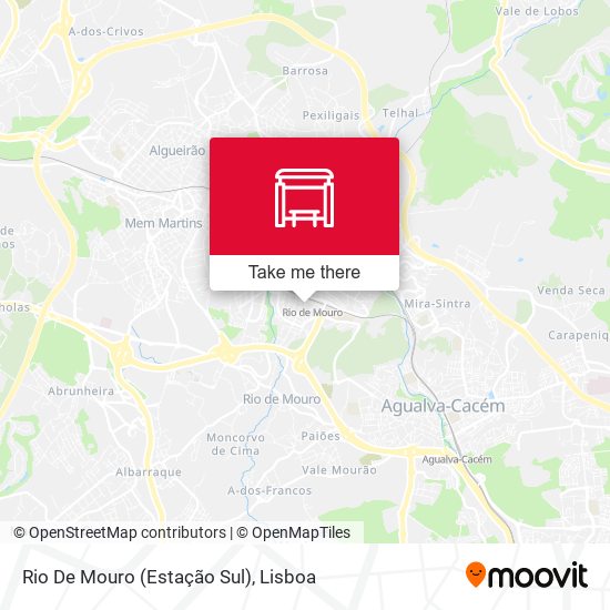 Rio De Mouro (Estação Sul) mapa