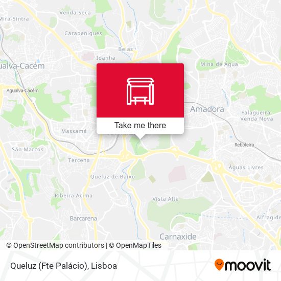 Queluz (Fte Palácio) mapa