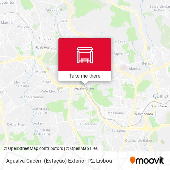 Agualva-Cacém (Estação) Exterior P2 mapa