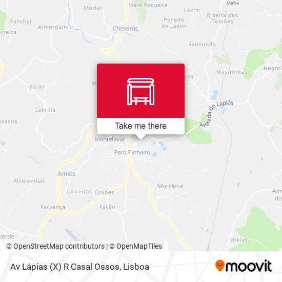 Av Lápias (X) R Casal Ossos mapa