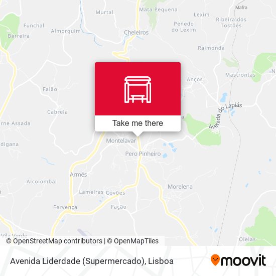 Avenida Liderdade (Supermercado) mapa