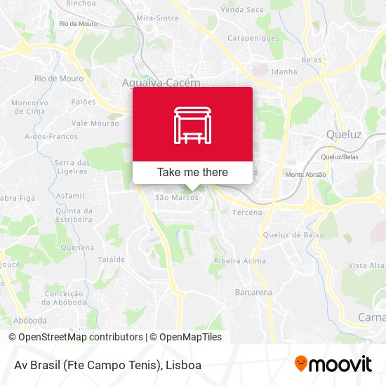 Av Brasil (Fte Campo Tenis) map