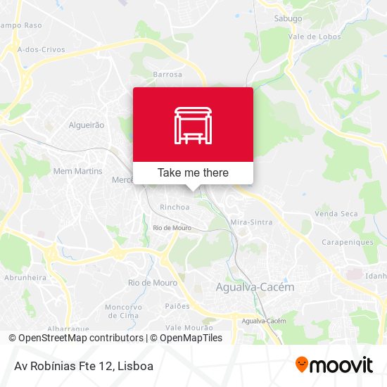 Av Robínias Fte 12 mapa