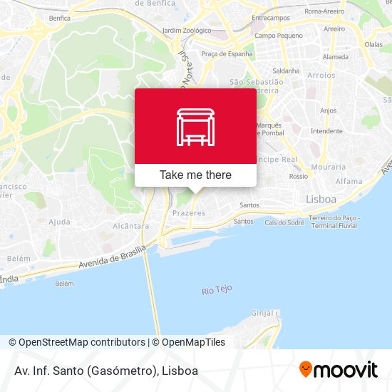 Av. Inf. Santo (Gasómetro) mapa