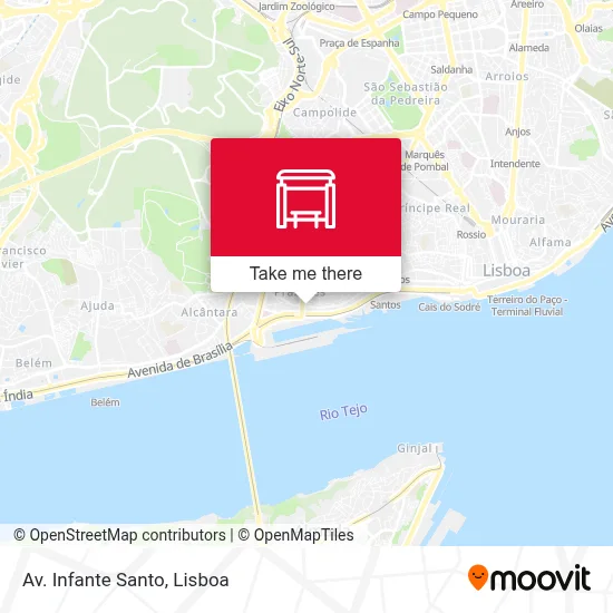 Av. Infante Santo map