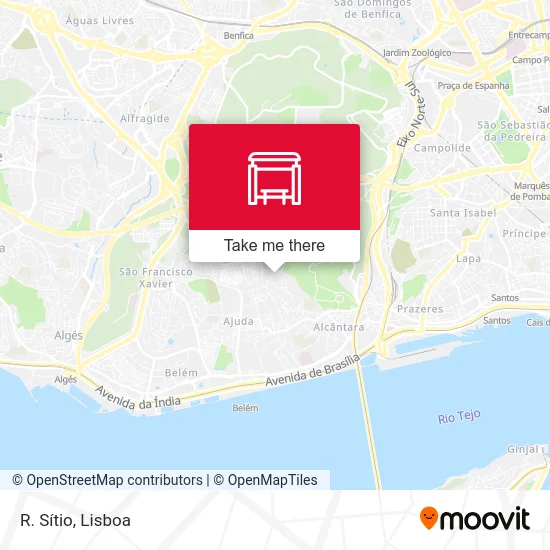 R. Sítio map