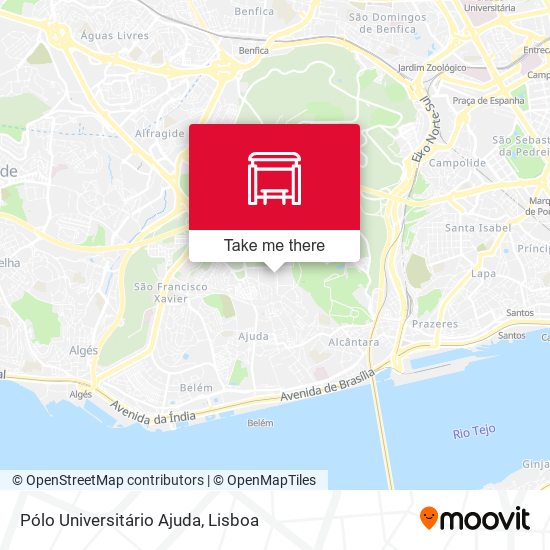 Pólo Universitário Ajuda map