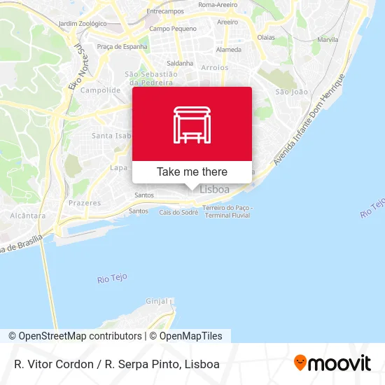 R. Vitor Cordon / R. Serpa Pinto map