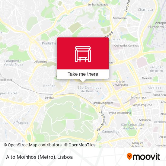 Alto Moinhos (Metro) mapa