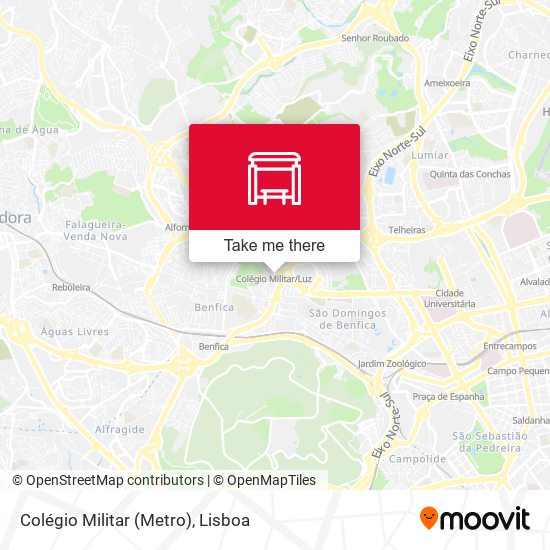 Colégio Militar (Metro) map