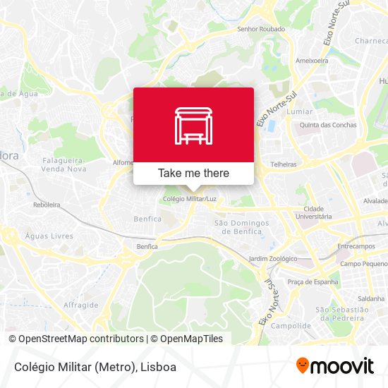 Colégio Militar (Metro) map