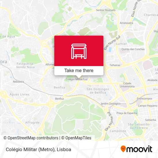 Colégio Militar (Metro) map